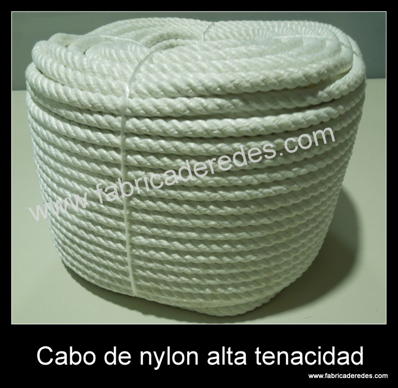 Cabo de nylon torcido alta tenacidad