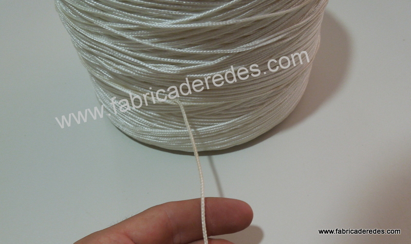 Hilo de nylon trenzado de 2 mm de grosor