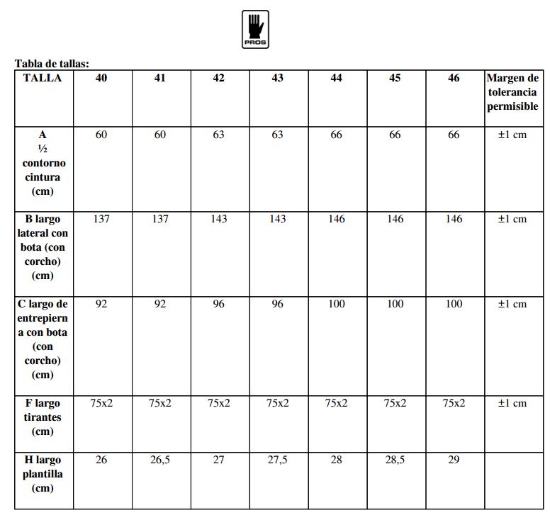 Como medir la talla para un vadeador strong